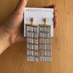 Silver/Gold Tassel Earrings